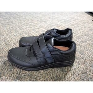 PW Minor Performance Walker Double Strap Black Leather Shoes Mens 10.5 M 11357